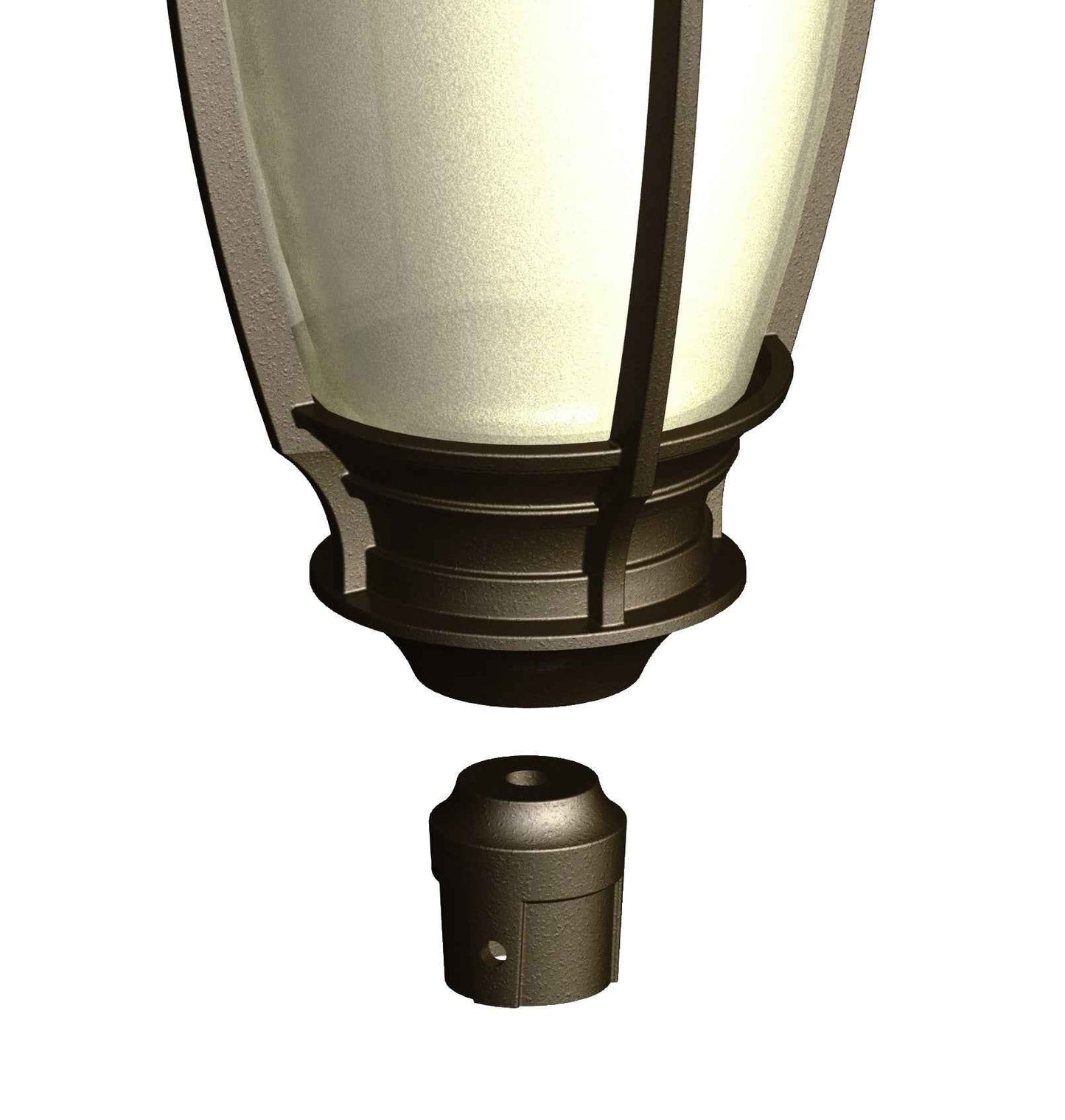 Adapteur de luminaire pour poteau rond 1-1/8'' installation en usine seulement - 1177