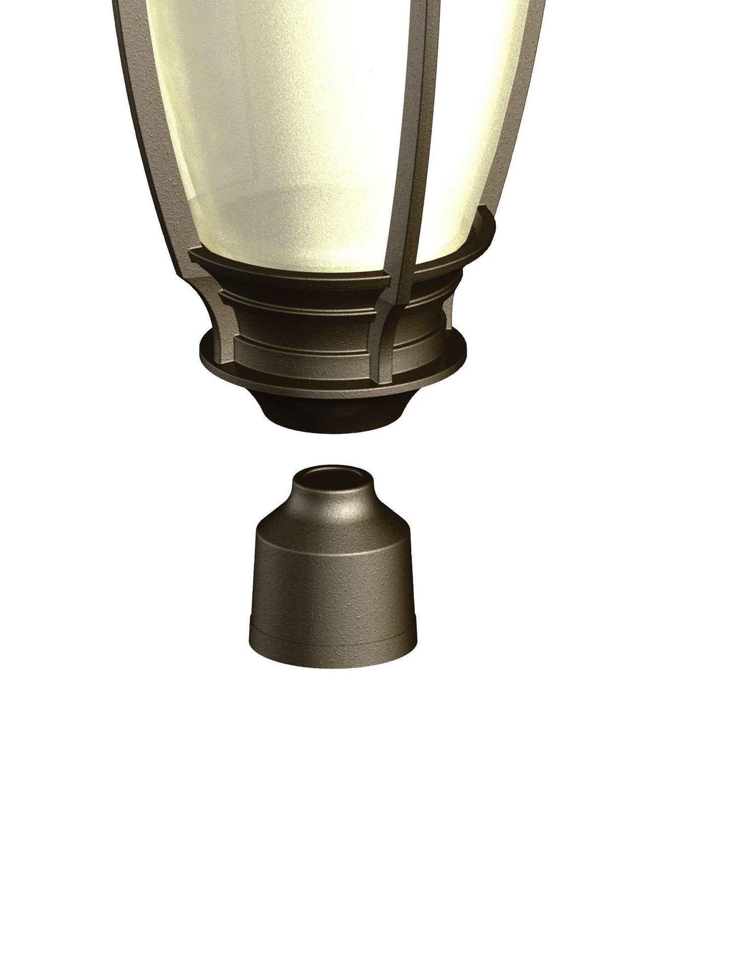 Adapteur de luminaire pour poteau rond 2'' installation en usine seulement - 1181