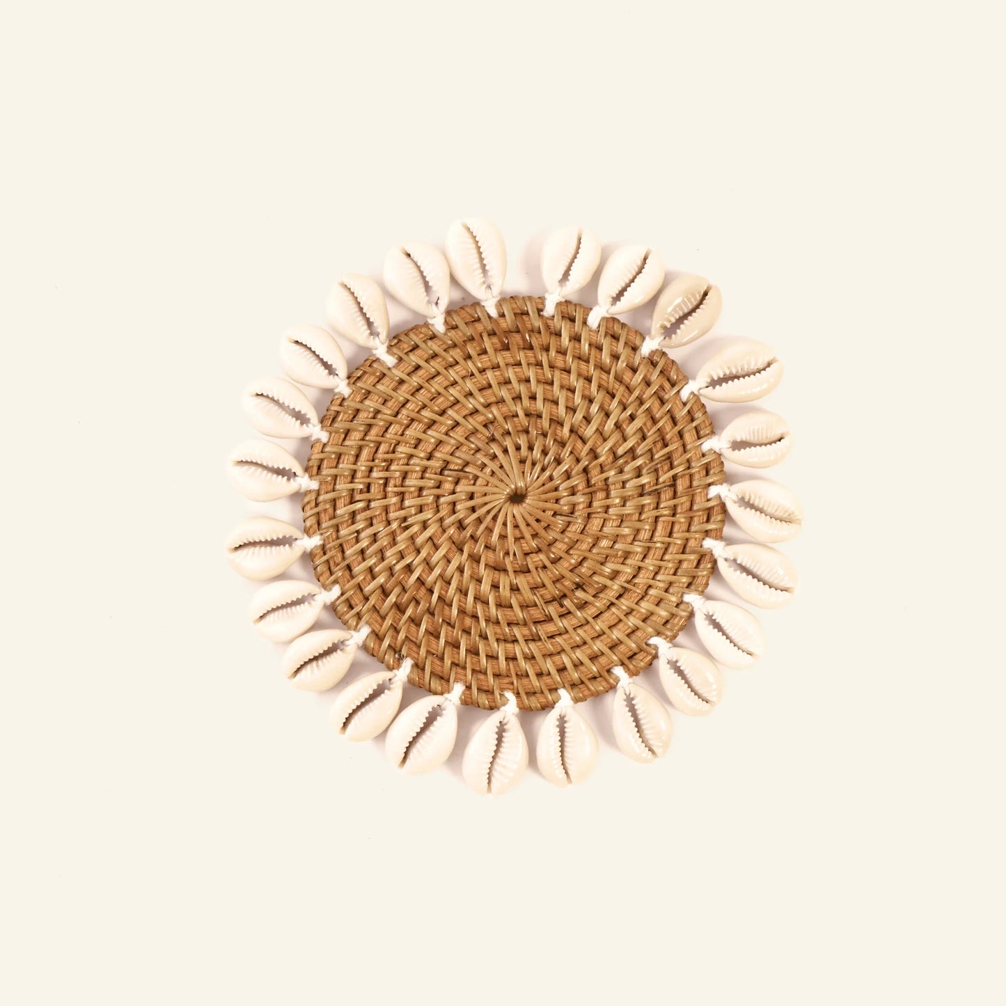 Untersetzer Colonial Shell - Natur Braun