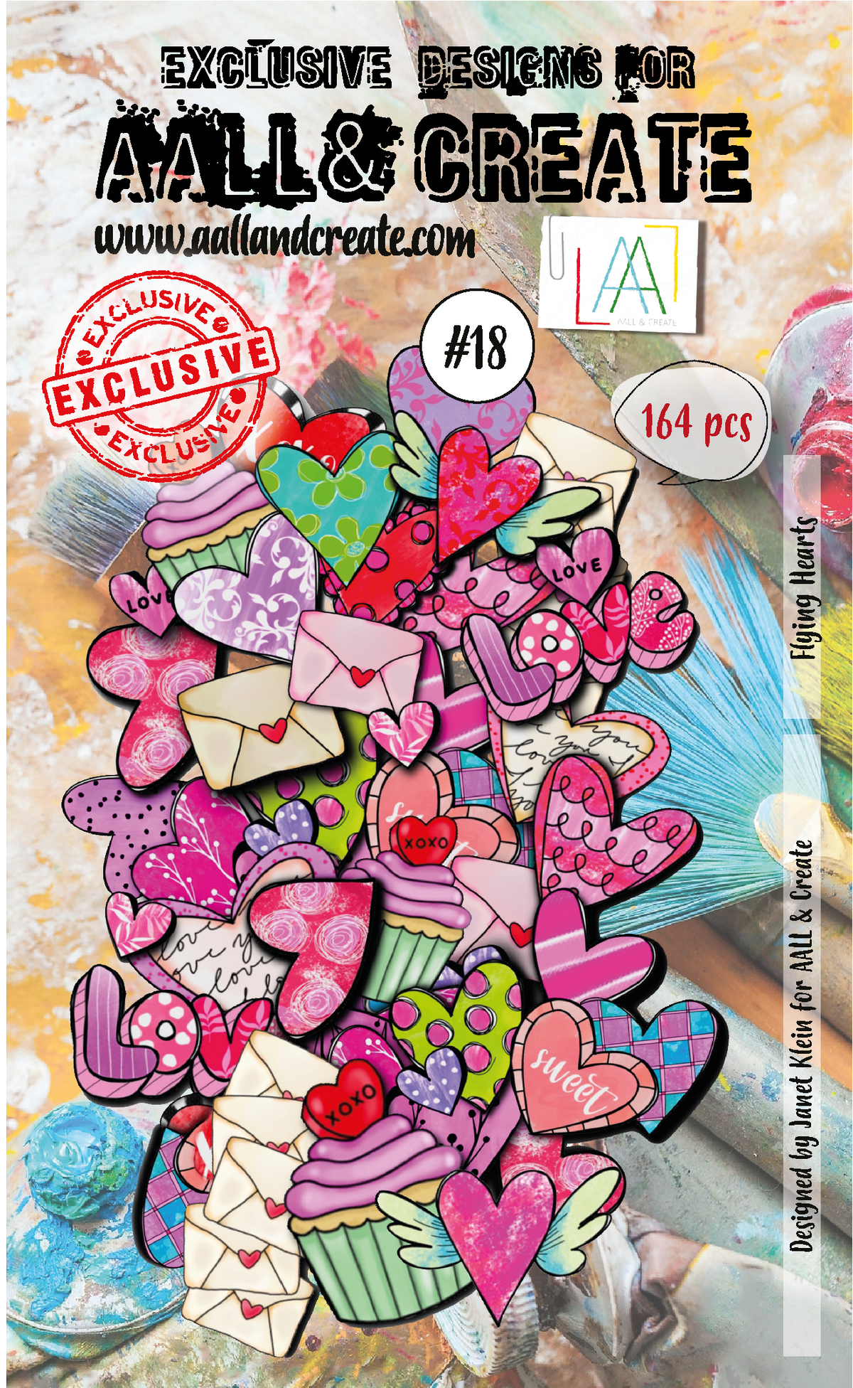 AALL and Create Ephemera Die-Cuts - 18 - Flying Hearts