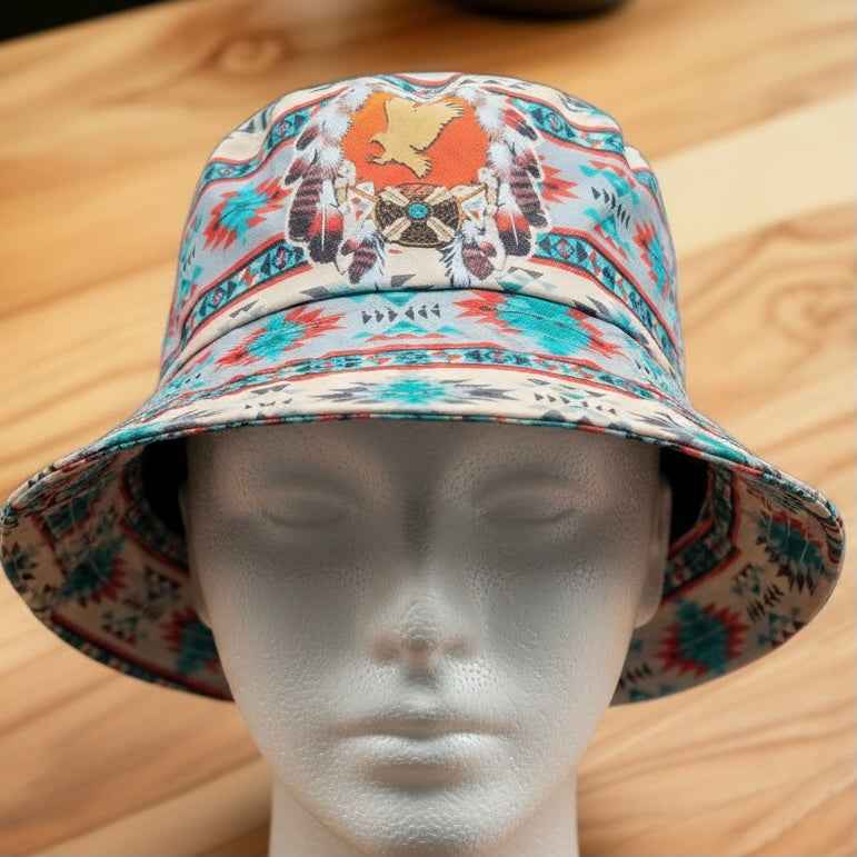 White Eagle Native Style Bucket Hat