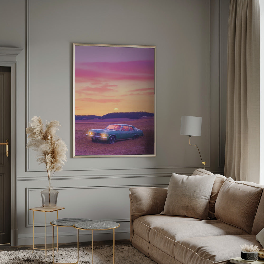 Wandbild „Heitere Aussicht“. Autoliebhaber
