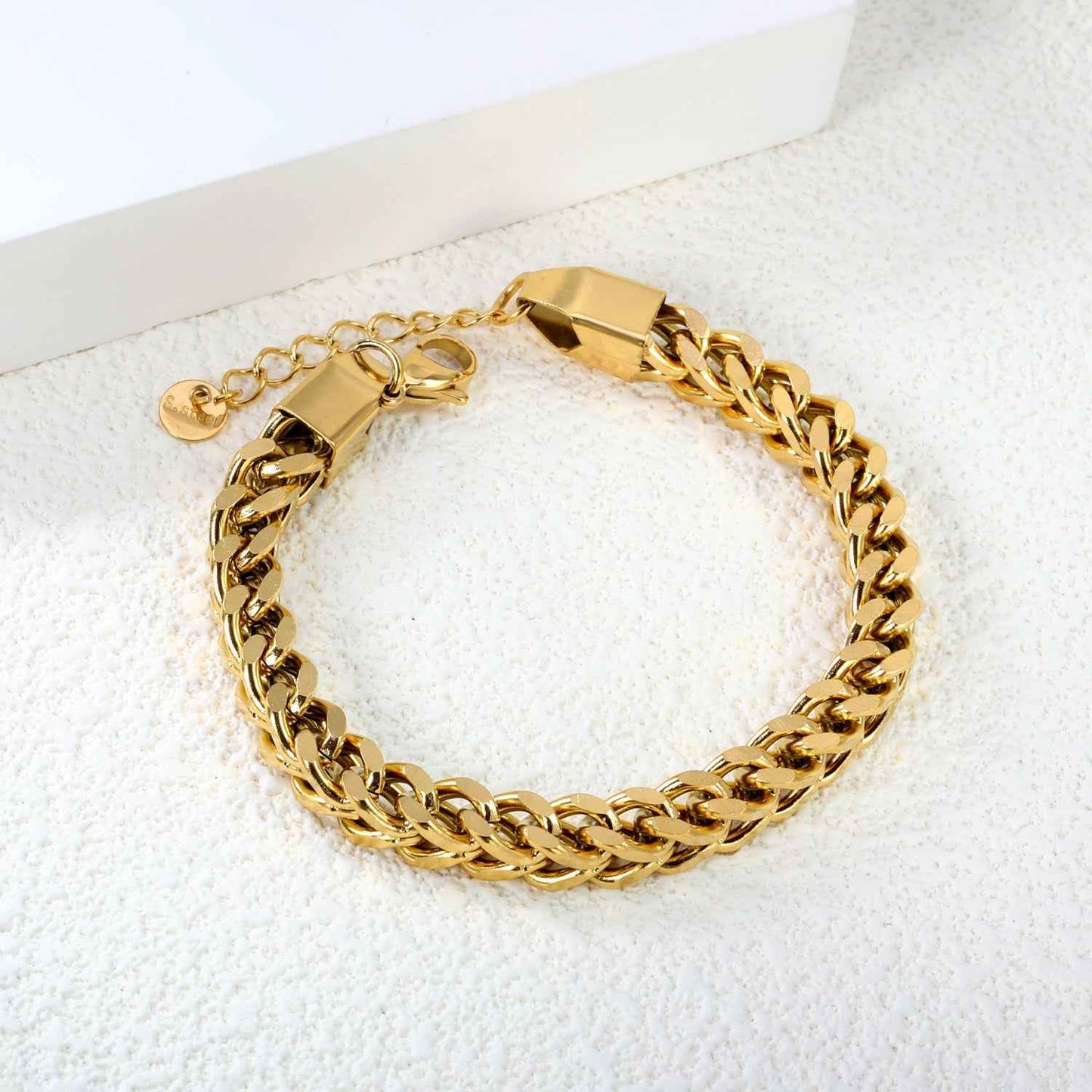 Gold Chain Link Bracelet