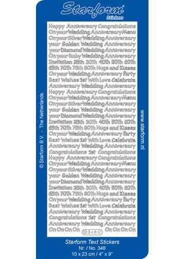 Deco Stickers - Anniversary Sayings