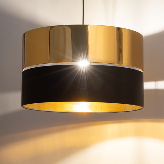 HILTON Black & Gold Pendant Ceiling Light Fixture for Kitchen Island, Dining Room & Living Room – Modern Luxury Lighting - AURABAGS SHOP
