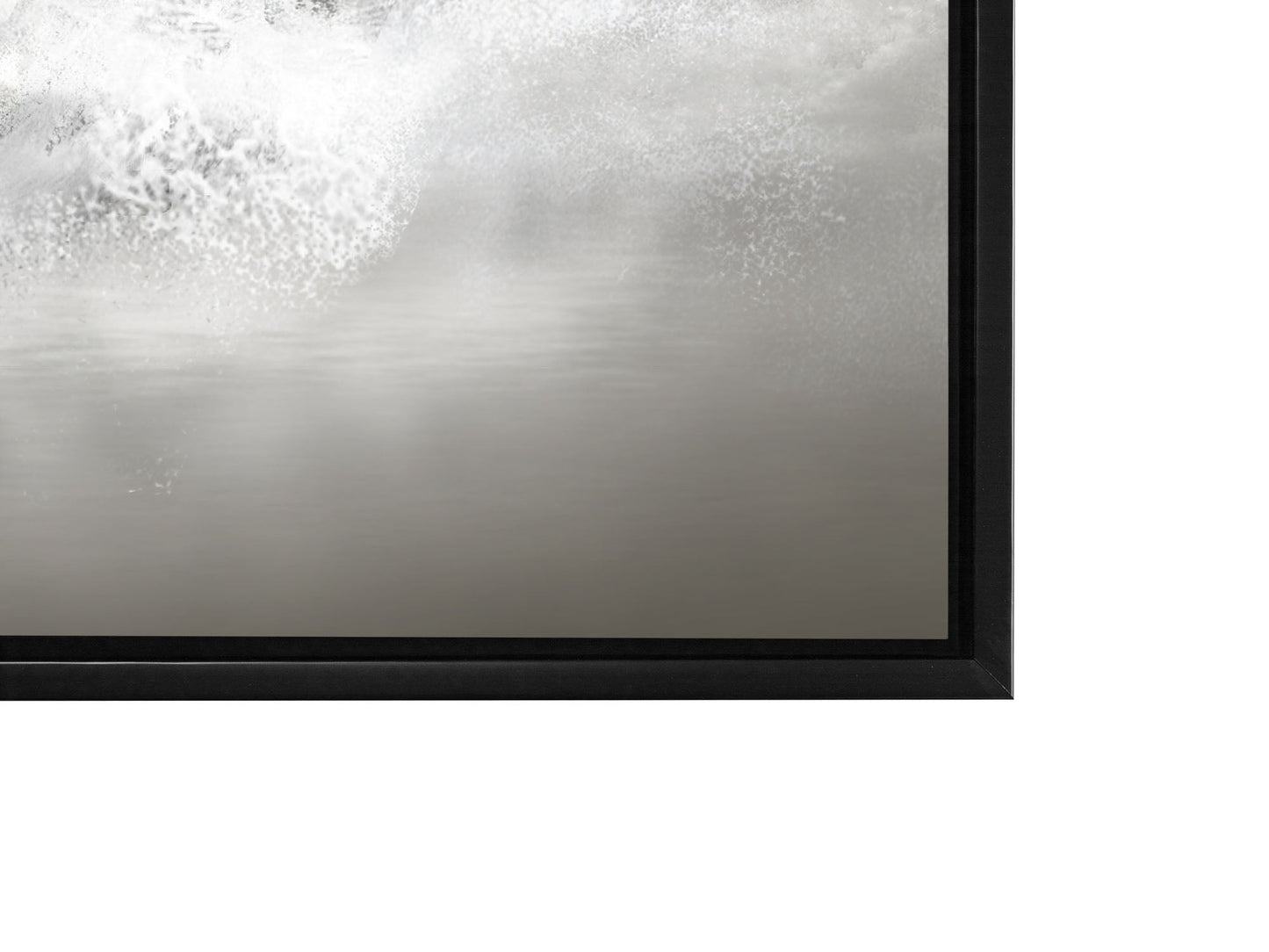 Wandbild Schwarz-Weiß-Hengste - Leinwand Kunstdruck Tiermotiv