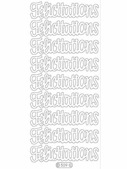 Deco Stickers - Felicitations