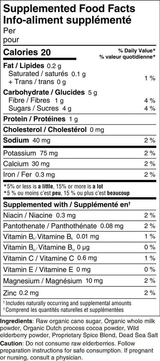 Elderberry Hot Chocolate- 250 grams