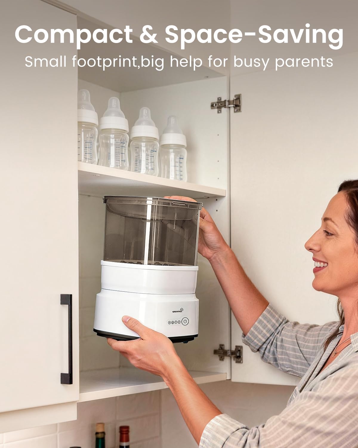 Bottle Sterilizer and Dryer, Compact Baby Bottle Sterilizer, Electric Steam Bottle Sanitizer for Baby Bottles, Pacifiers, Pump Parts ๐ All In One Marketplace Canada