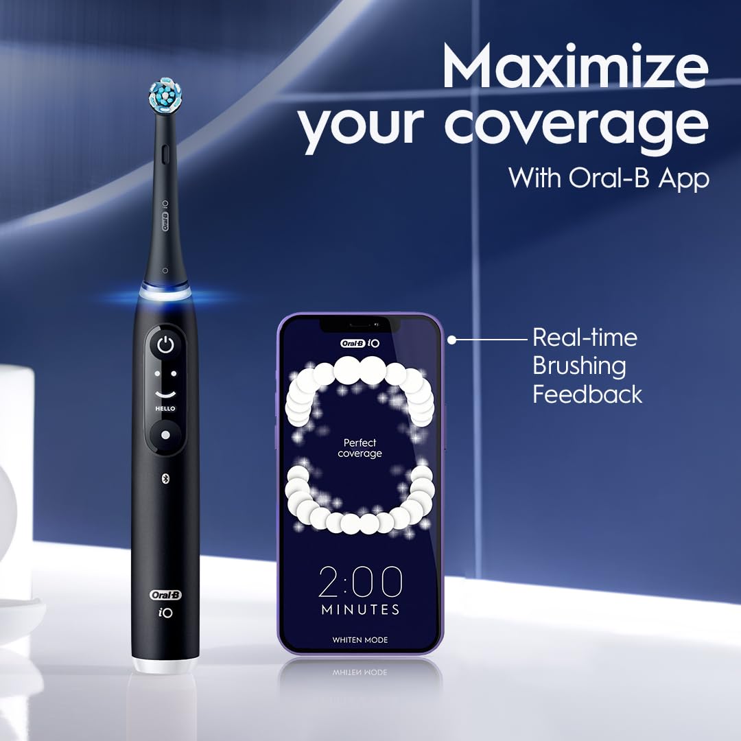 Oral-B iO4 Electric Toothbrush, for a Gentle Clean and Healthier Gums, White, Rechargeable Electric Toothbrushes, iO Series 4 with 1 Power Toothbrush, 1 Brush Head, and 1 Travel Case ๐ All In One Marketplace Canada