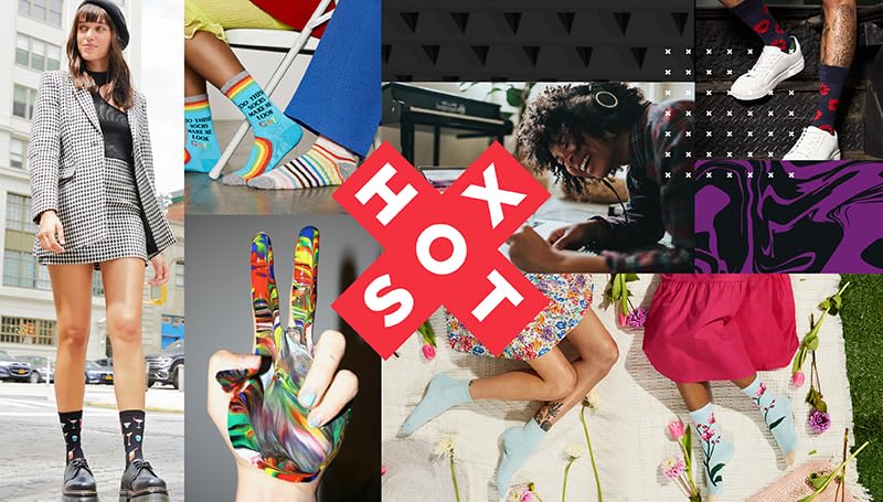 Hot Sox Women's Holiday Fun Crew Socks-1 Pair Pack-Cute & Funny Gifts-Halloween and More, Halloween (8 Pairs), 4-10