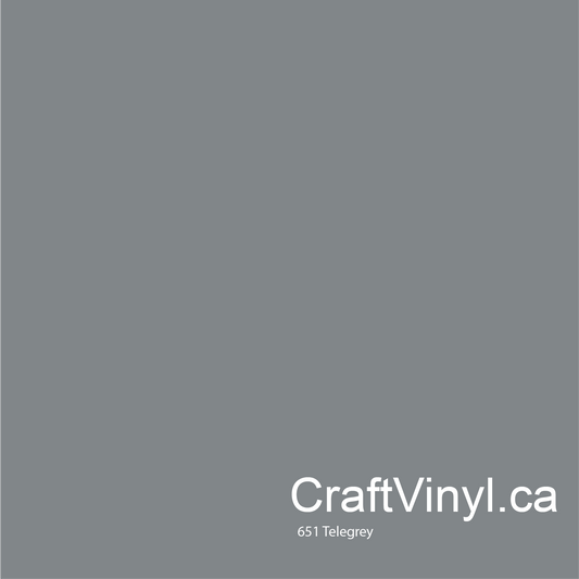 Oracal 651 Glossy Telegrey Vinyl #076 sheets and rolls