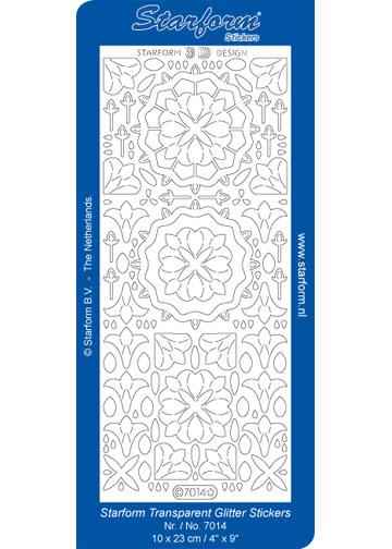 Deco Stickers - Glitter Medallion Shapes
