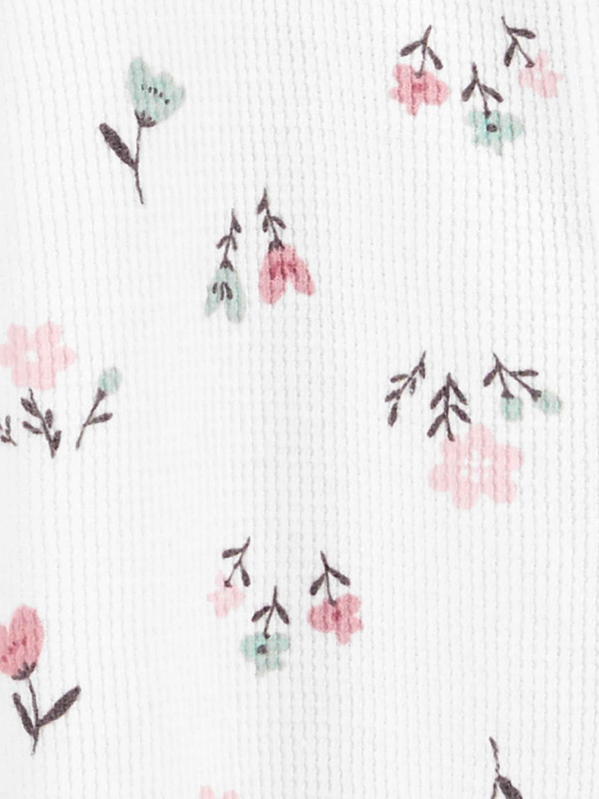 Simple Joys by Carter's Girls' Baby 2-Pack 2-Way Zip Thermal Footed Sleep and Play, Ivory, Floral/Elephants, 3-6 Months 🍁 All In One Marketplace Canada