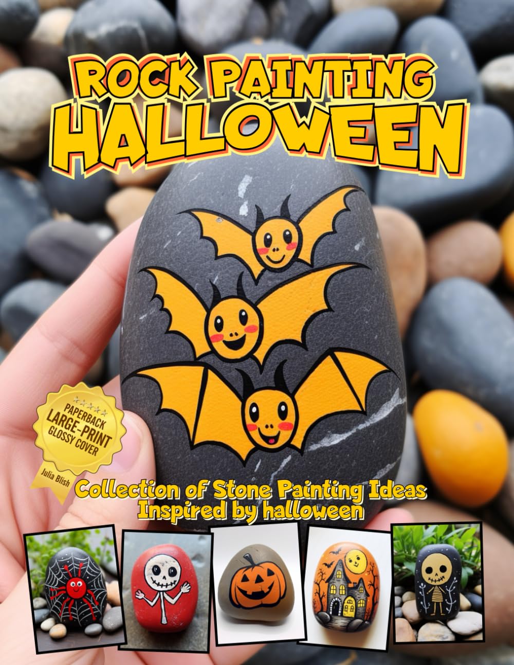 Rock Painting Halloween Collection of Stone Painting Ideas Inspired by halloween: Stone Painting Image Gallery