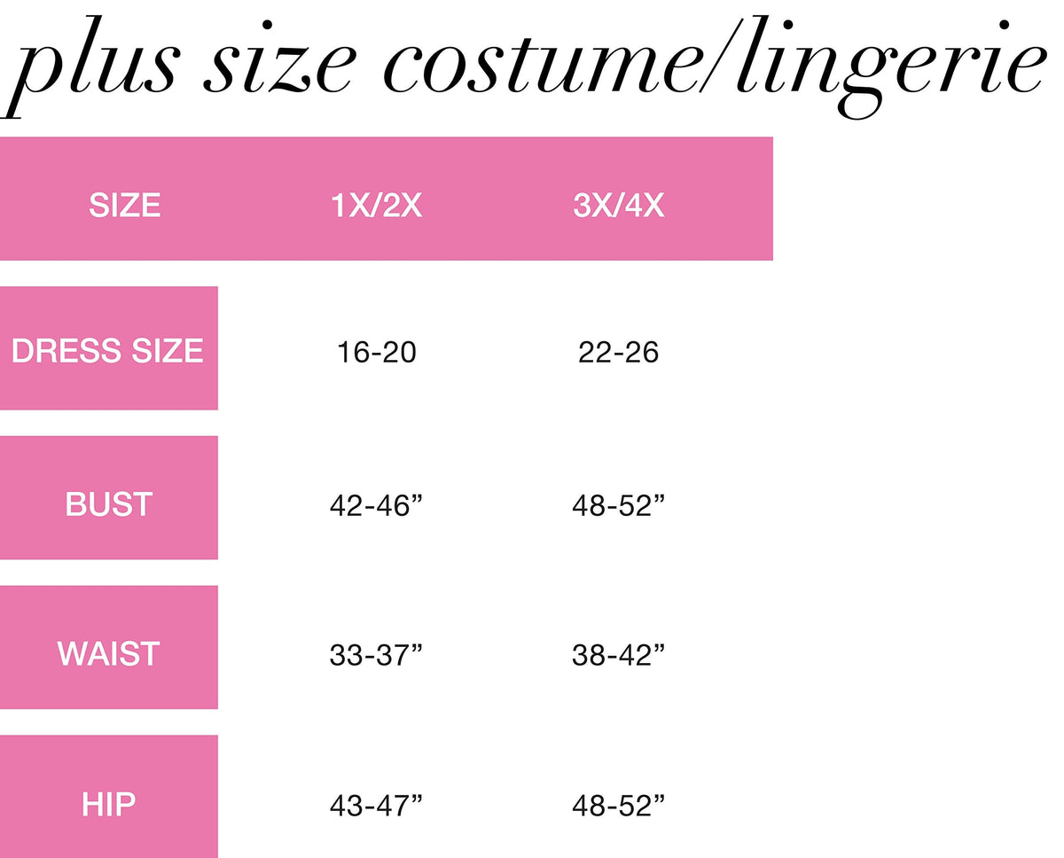 Leg Avenue Women's Beetle Bride 80s Halloween Costume, Multi, 3X / 4X