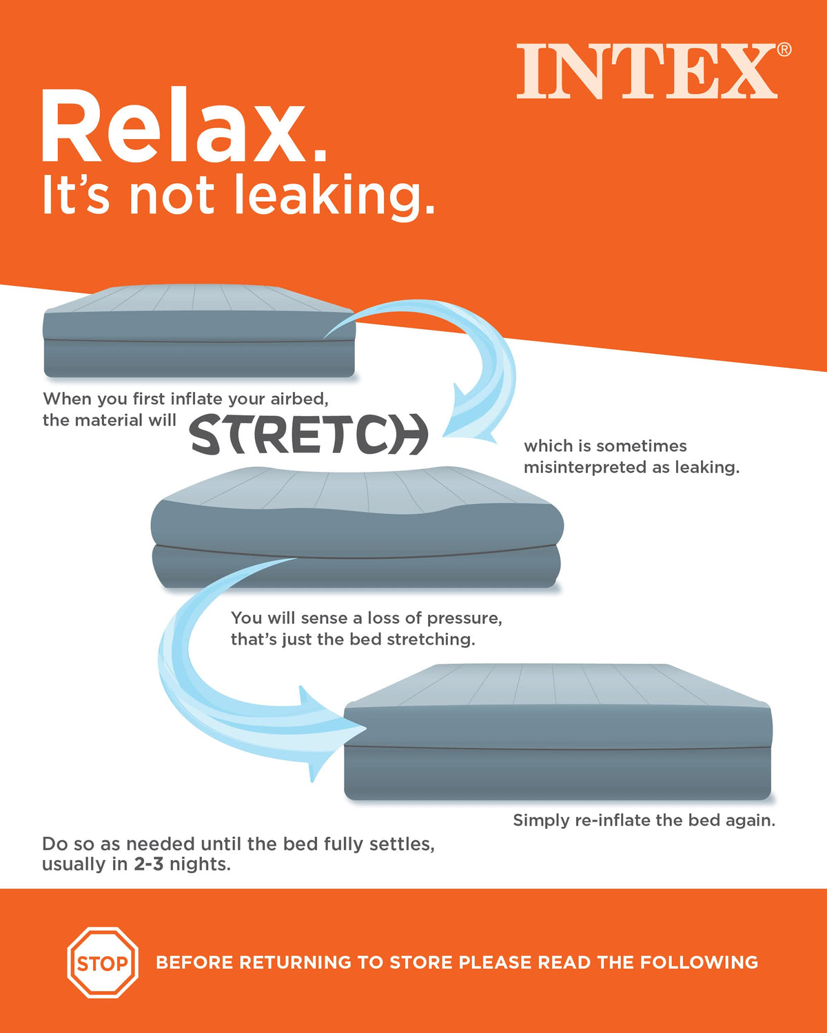 INTEX 64157E Dura-Beam Plus Mid-Rise Air Mattress: Fiber-Tech ā Twin Size ā Built-in USB Electric Pump ā 14in Bed Height ā 300lb Weight Capacity š All In One Marketplace Canada