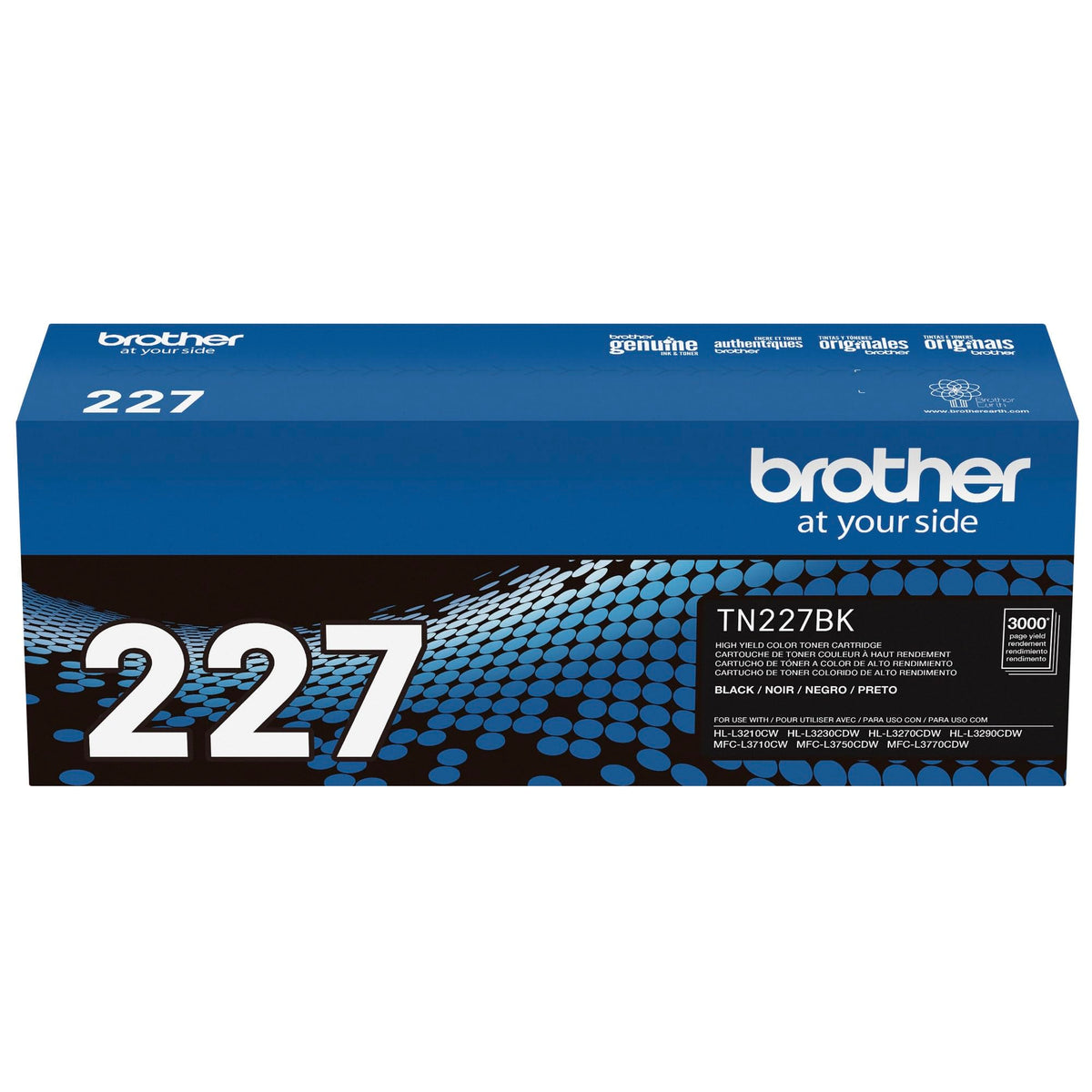Brother Original TN227BK High-Yield Black Toner Cartridge, Higher Yield for Value, for Laser Printers HL-L3210CW, MFC-L3710CW, MFC-L3750CDW, and More ๐ All In One Marketplace Canada
