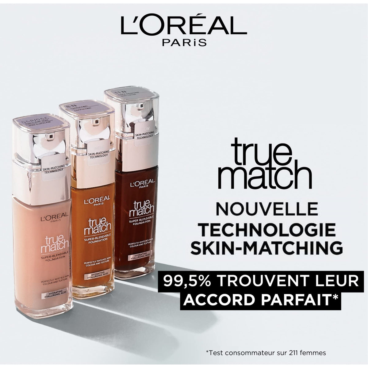 L’Oréal Paris True Match Super-Blendable Liquid Foundation, Skincare Infused with Moisturizing Cream & Hyaluronic Acid, 30 ml, Shade: 2C Rose Vanilla 🍁 All In One Marketplace Canada