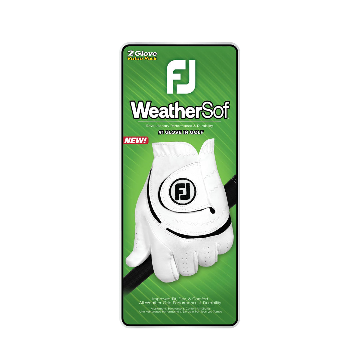 FootJoy Men's WeatherSof 2-Pack Golf Glove, White, Medium/Large, Worn on Left Hand ๐ All In One Marketplace Canada
