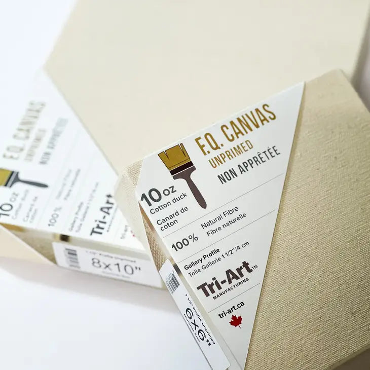 Tri-Art FQ Stretched Canvas - Artist Gallery 1 1/2" Profile Unprimed - 10x10"