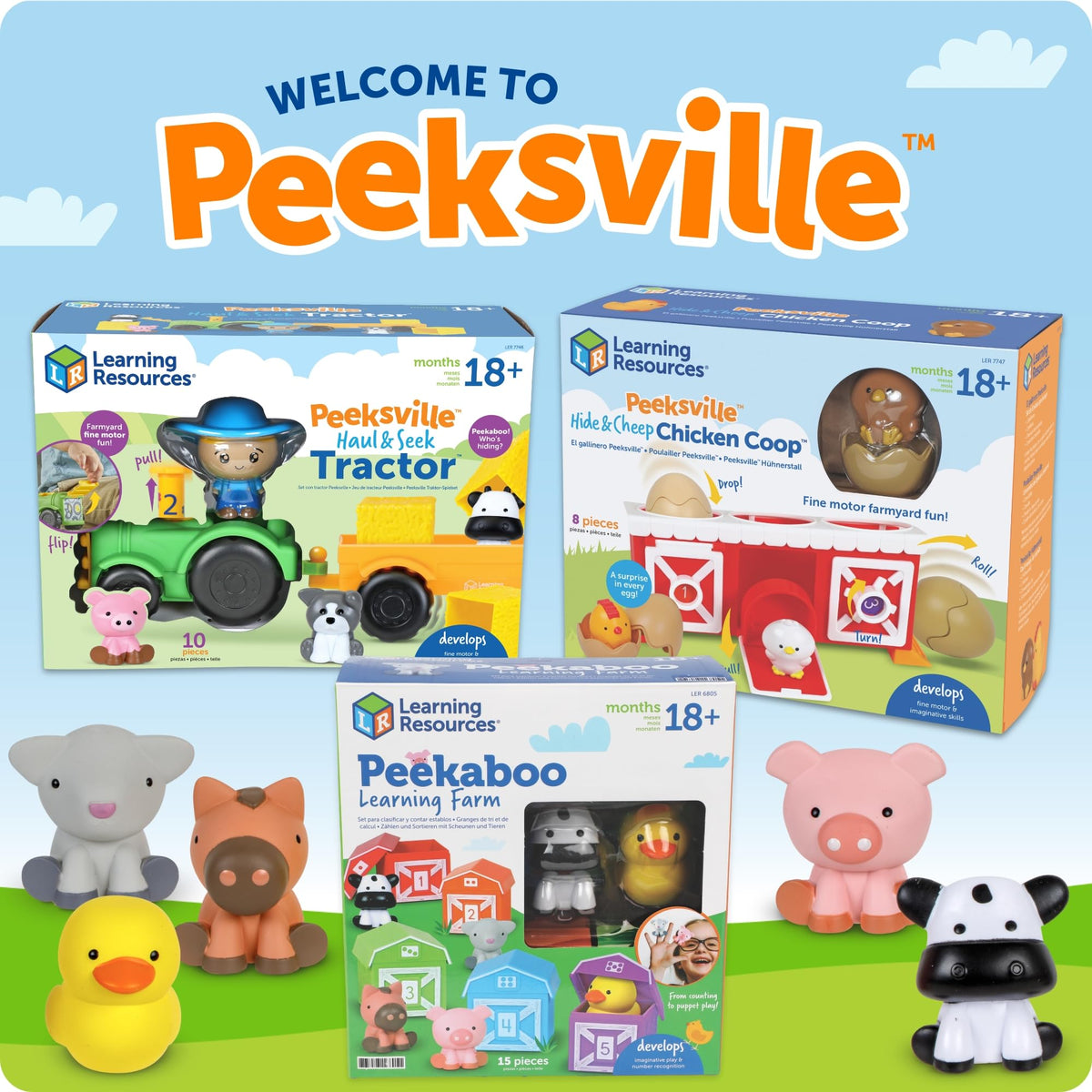 Learning Resources Peekaboo Learning Farm đ All In One Marketplace Canada