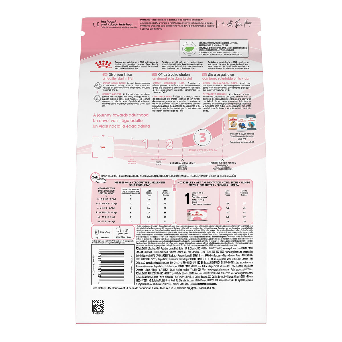 Royal Canin Feline Health Nutrition Dry Kitten Food, Supports Digestive Health, Immune Support and Healthy Energy, 14 lb Bag 🍁 All In One Marketplace Canada