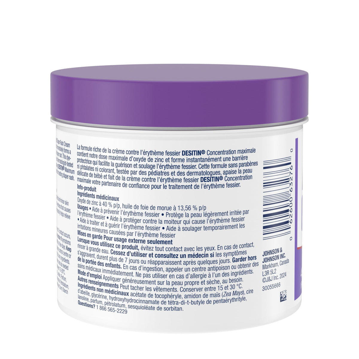 Desitin Maximum Strength Diaper Rash Cream, 40% Zinc Oxide Cream, for Immediate Relief, Dermatologist and Pediatrician Tested, Helps Heal, 454g ๐ All In One Marketplace Canada