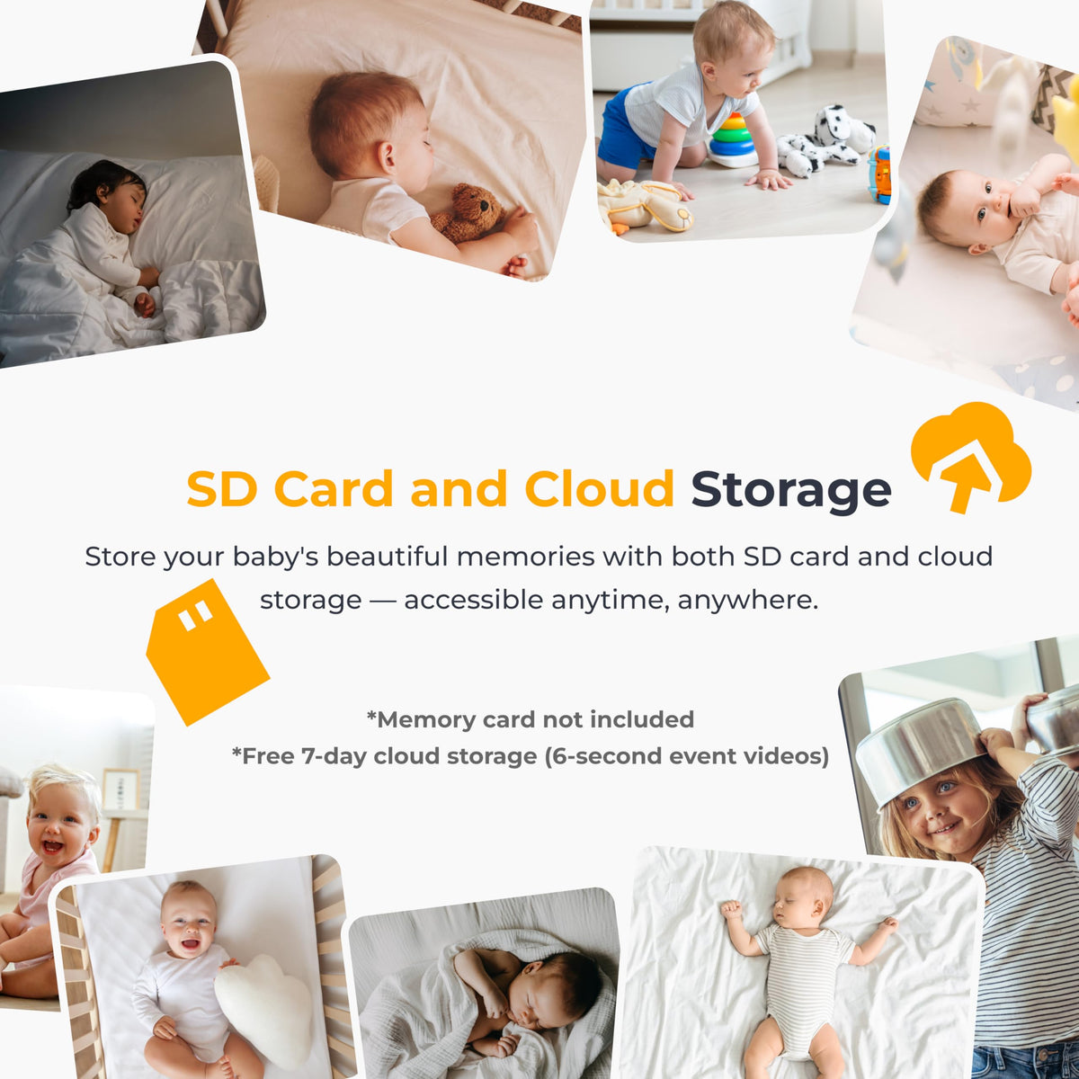 Arenti Baby Monitor, Smart WiFi 6 Baby Camera with 5-Inch Upgraded Wireless Display, 360ยฐ View, Auto-Night Vision, Temperature Sensor, Sound & Motion Detection, 2 Way Audio, VOX Mode (B2) ๐ All In One Marketplace Canada