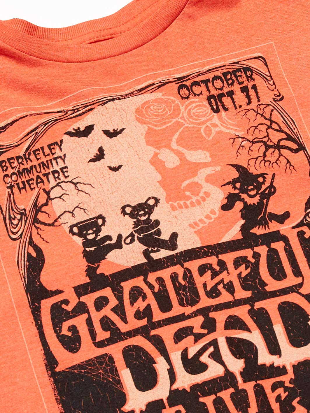 Liquid Blue Grateful Dead Berkeley Moon Live Halloween Ss Tee, Orange, Small
