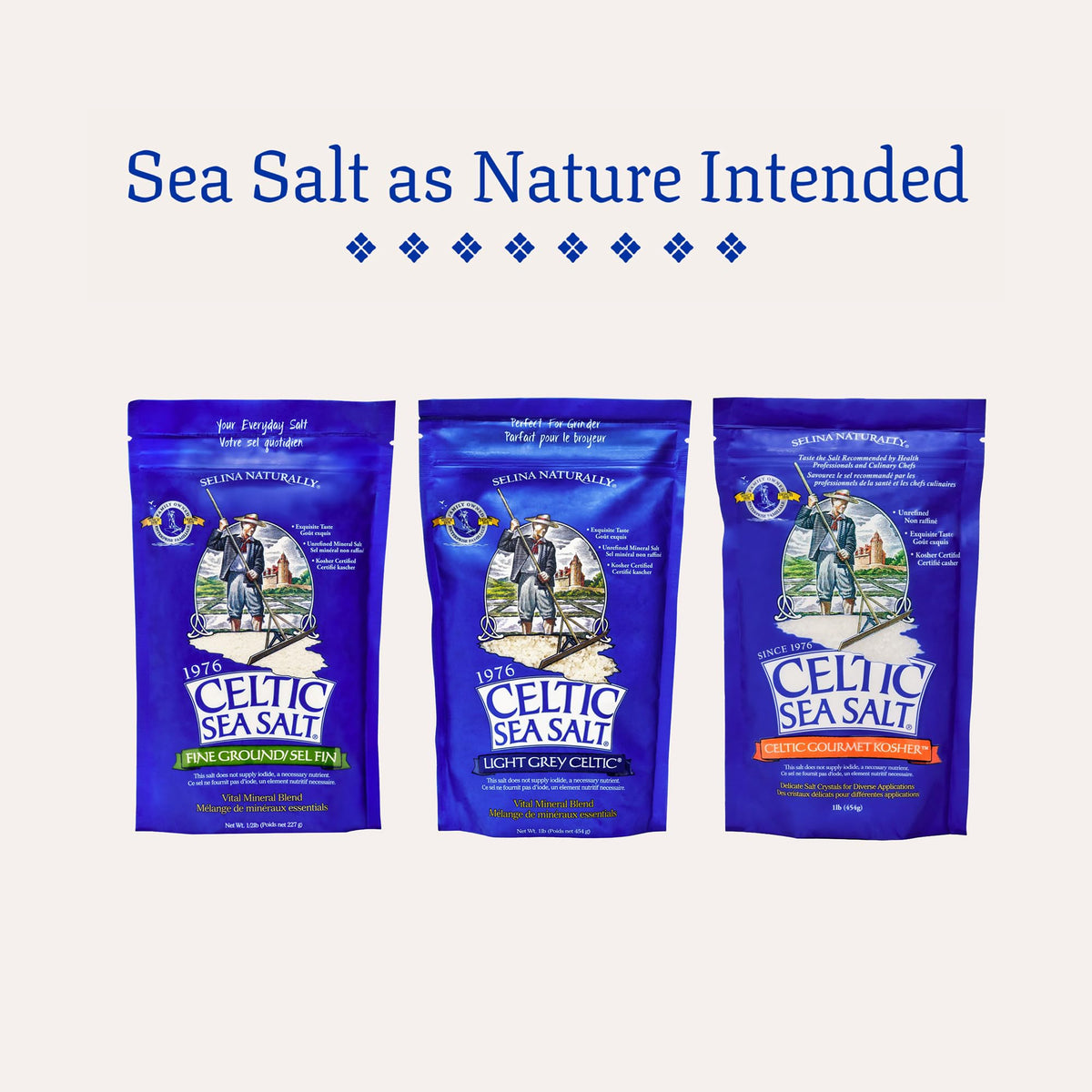 Celtic Sea Salt, Fine Ground, 16 Ounce ๐ All In One Marketplace Canada