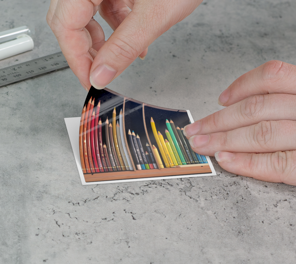 Sticker | 3 x 3 | Coloured Pencils