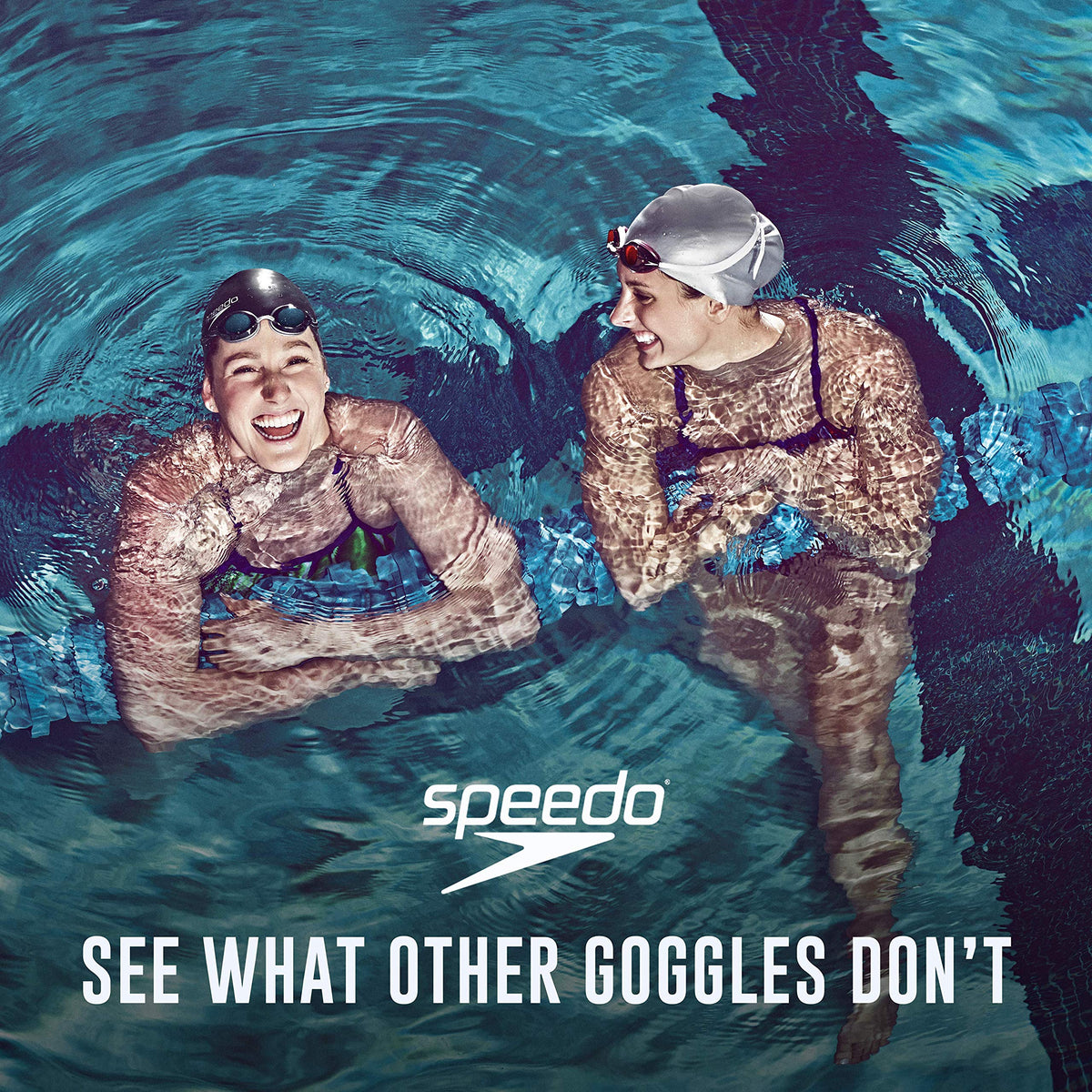 Speedo Women's Swim Goggles Mirrored Vanquisher 2.0 - Silver Ice, One Size 🍁 All In One Marketplace Canada