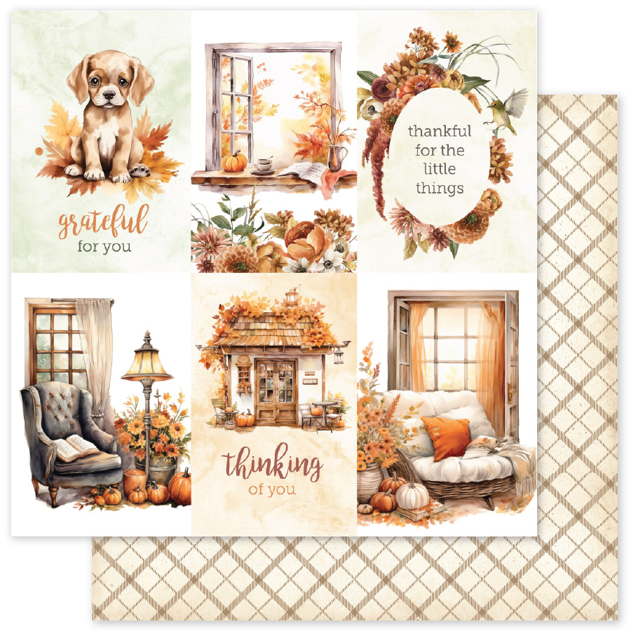Autumn Florals Basics E 12x12 Paper (12pc Bulk Pack) 35466