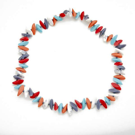 Resin Slice Bead Necklace