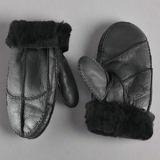 BOL Men's Shearling Leather Mittens