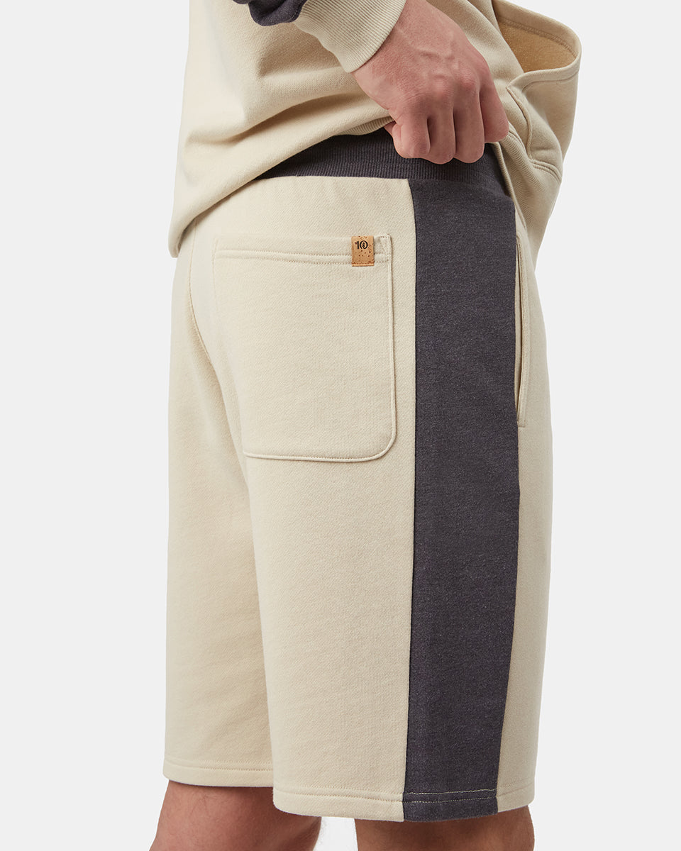 French-Terry-Sweatshorts mit Farbblöcken