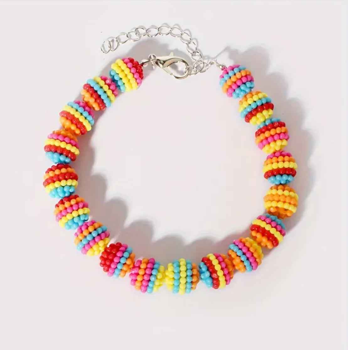 Pride Dog Collar | Beaded Dog Collar