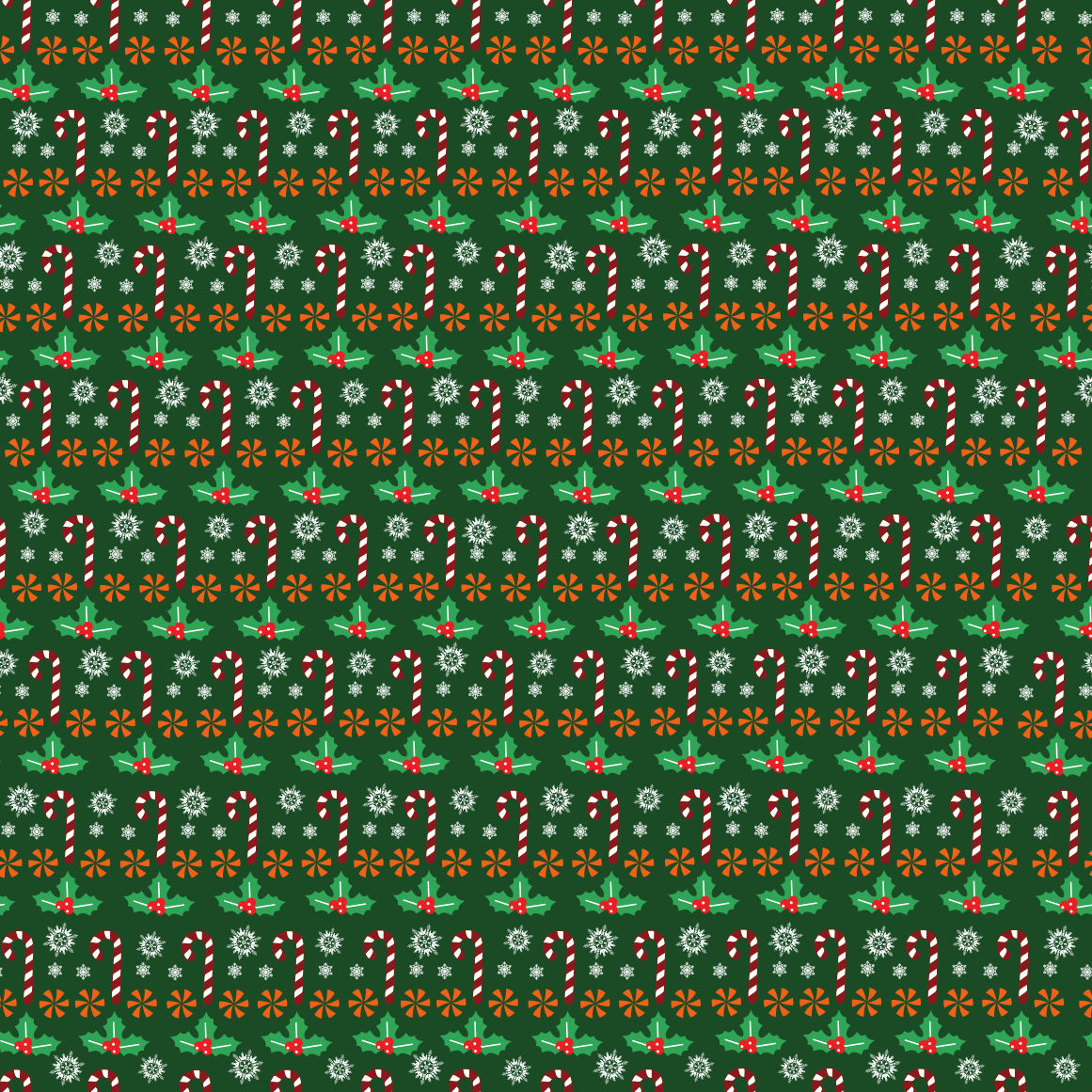 Christmas Candy Canes Adhesive Vinyl Pattern 6