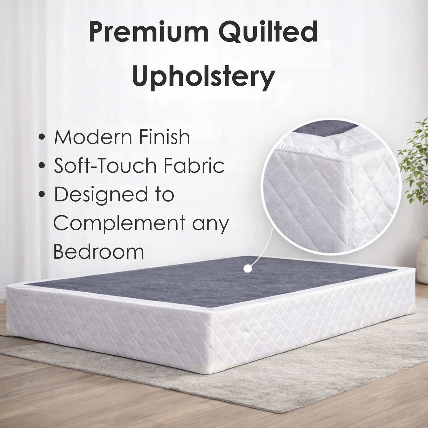 UltraFlex® ATLAS Mattress and BoxSpring Set-Canadian Made Firm Reversible Foam Mattress – Cooling Gel Infused High-Density Foam with Breathable Bamboo Cover – CertiPUR-US® Certified for Superior Comfort & Support
