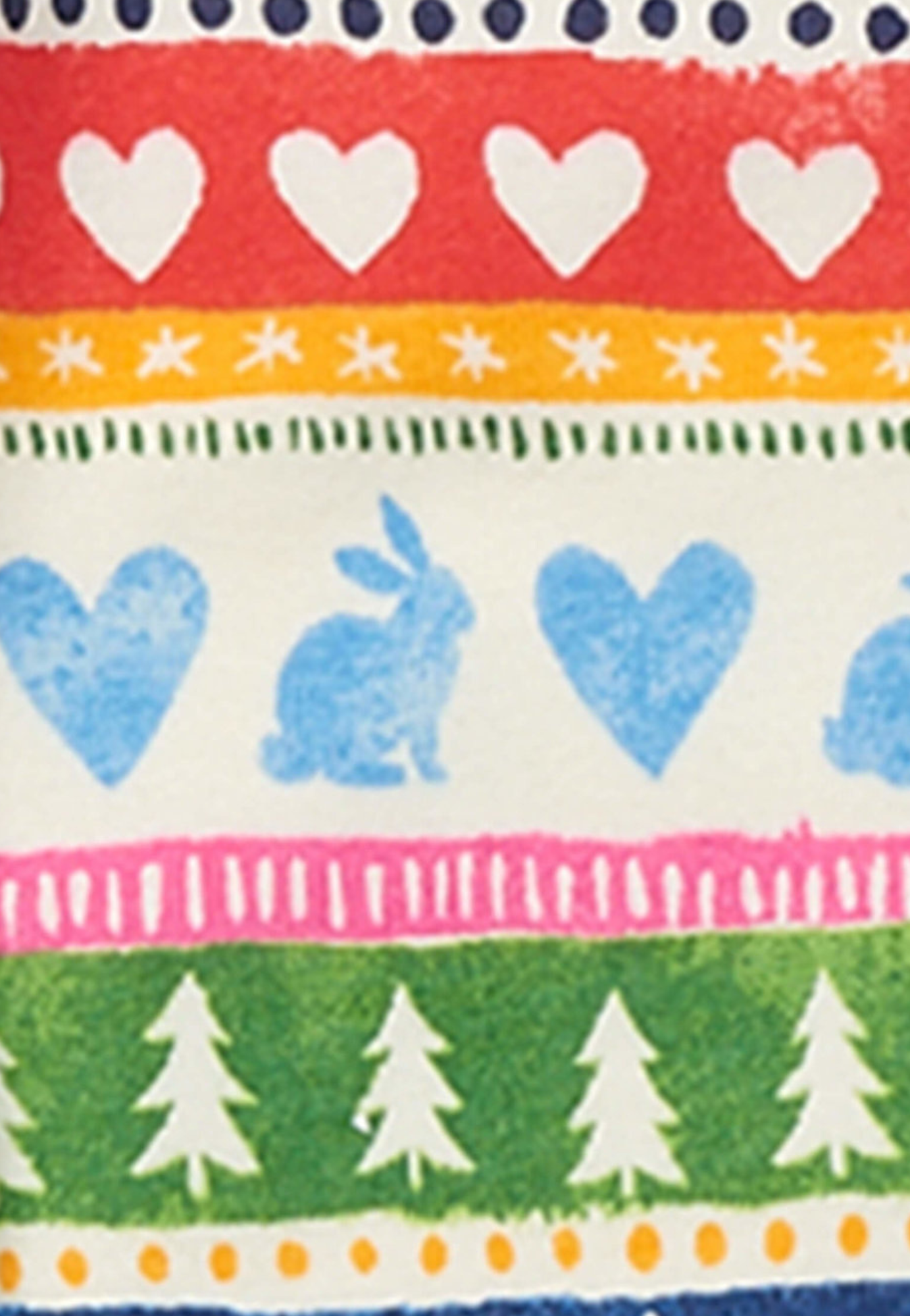 Cream Painted Fairisle Baby Footed Sleeper