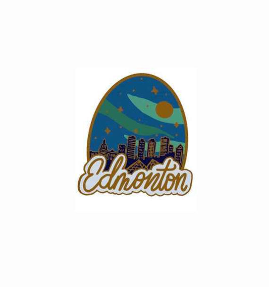 Edmonton Skyline Enamel Pin