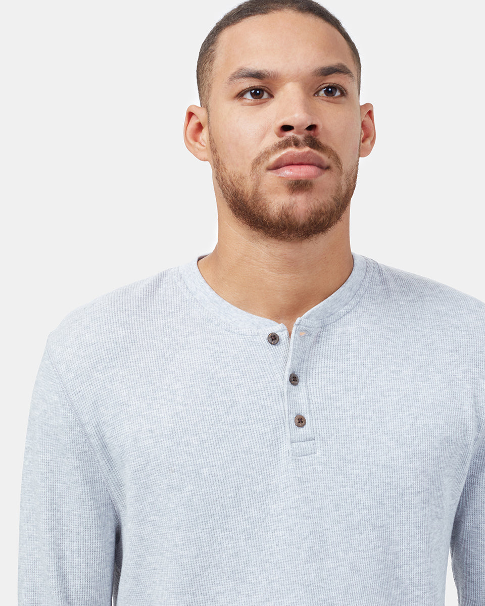 TreeWaffle Henley Langarmshirt