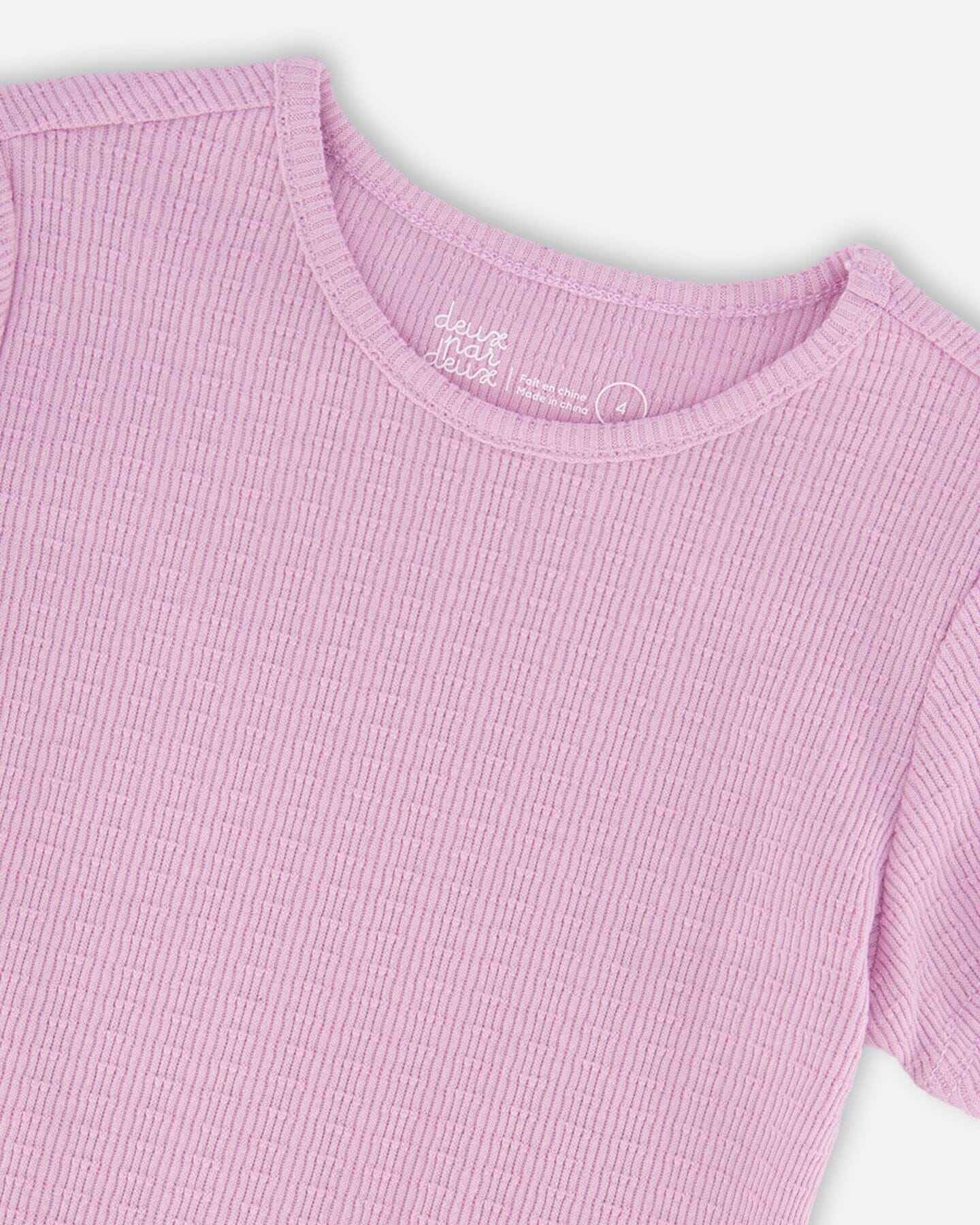 Crinkle Jersey T-Shirt Lilac