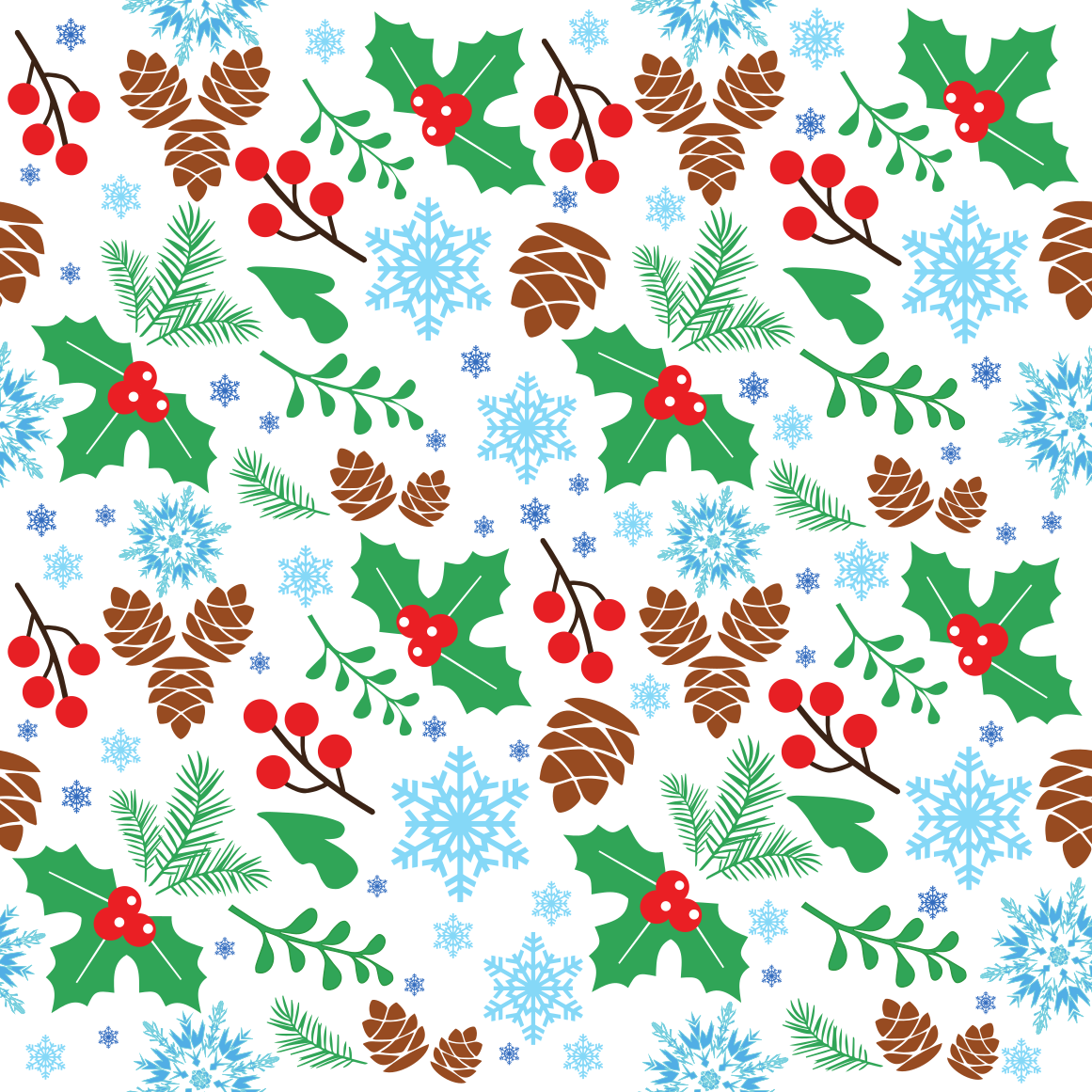 Craft HTV Holly Berries - Christmas Pattern 2