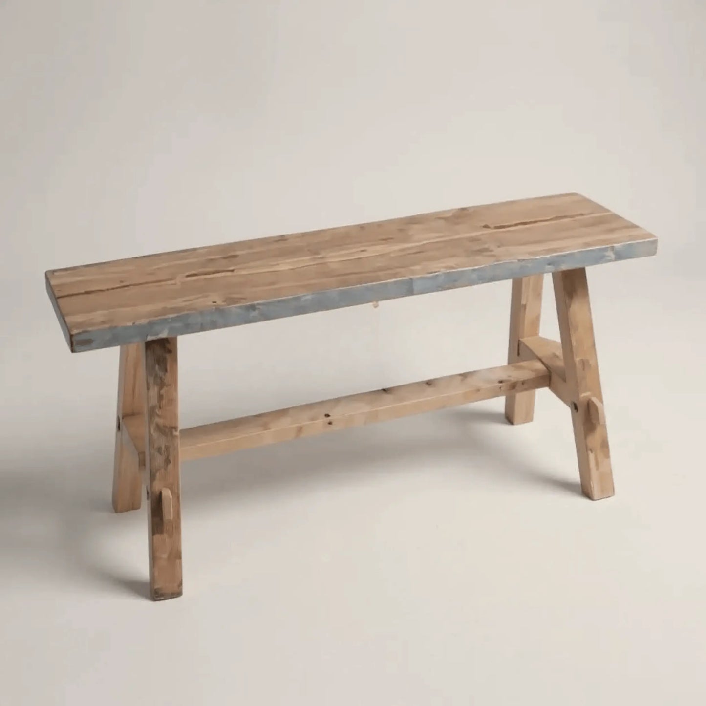 Bank aus recyceltem Teakholz ARTISAN Kollektion - 90cm