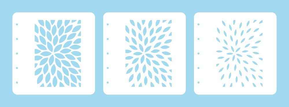 Layered combi stencil set (set of 3) Sunburst