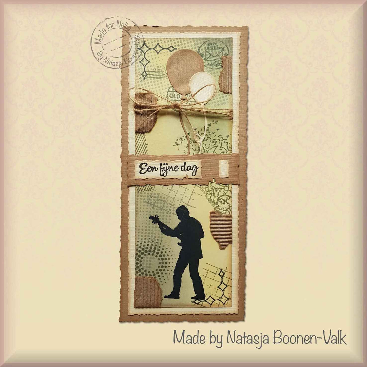 Nellie's Choice Clear Stamp Silhouette Teenagers Series Guitar Player