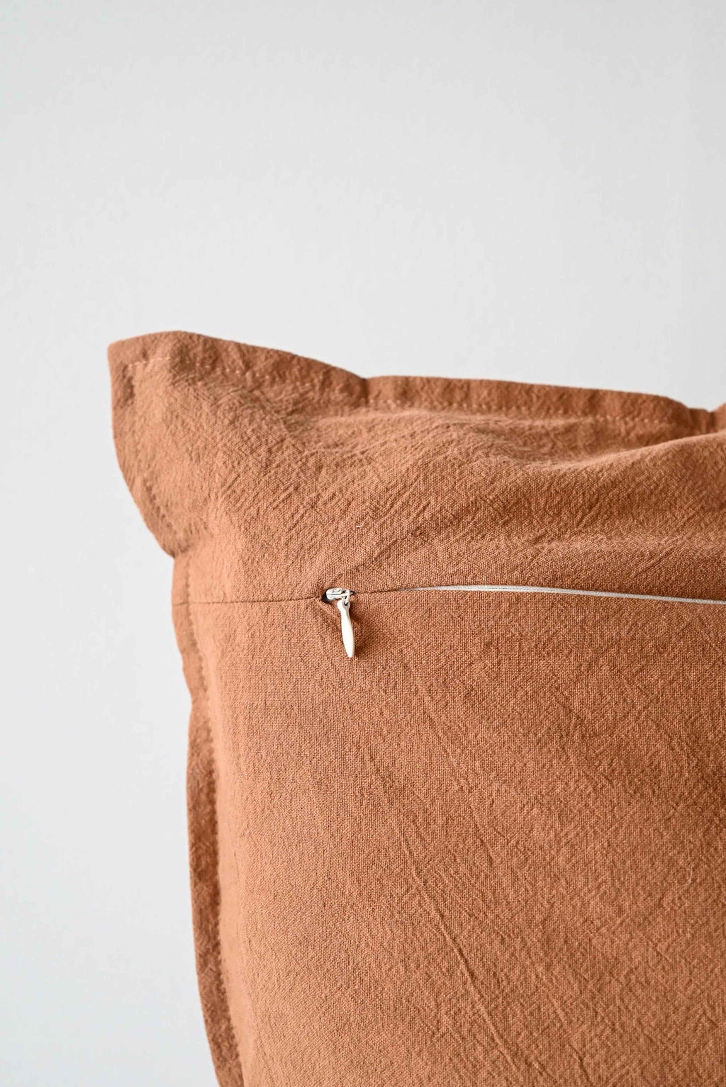 COTTON/ LINEN - RUST