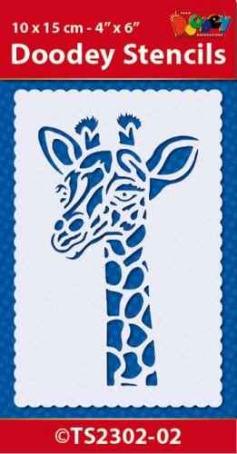 Stencil 10x15 cm Giraffe